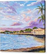 The Back Of Front Street Lahaina Canvas Print