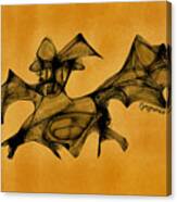 Funny Looking Bat Want To Be Terifying Canvas Print