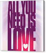 The Beatles - All You Need Is Love Canvas Print