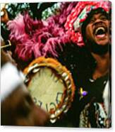 The Big Chief -  Mardi Gras Black Indian Parade, New Orleans Canvas Print