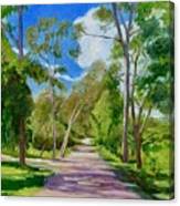 The Boulevard In Springtime Canvas Print