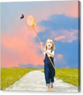 The Butterfly Catcher Canvas Print