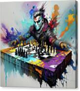 The Collapse Of The Chess Matrix Canvas Print
