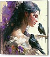 The Crow Whisperer Canvas Print