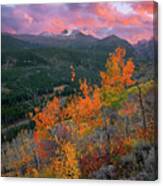 The End Of Autumn - Rocky Mountain National Park Canvas Print
