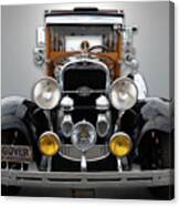 The Face Of An Oldsmobile Woody Wagon Canvas Print
