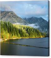 The First Frost On Capilano Lake Canvas Print