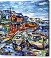 The Fishing Boats Of Peggy's Cove Canvas Print