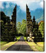 The Gates Of Heaven - Handara Gate, Bali. Indonesia Canvas Print