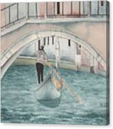 The Gondolier Canvas Print