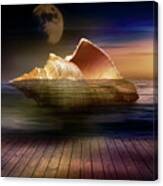 The Great Seashell Sailing Ship Canvas Print