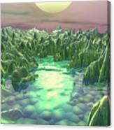 The Green Planet Canvas Print