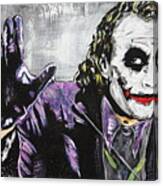 The Joker Face Painting Canvas Print