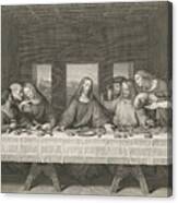 The Last Supper, Engraving Canvas Print
