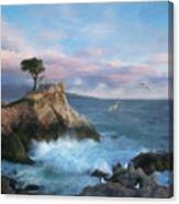The Lone Cypress At Cypress Point Canvas Print