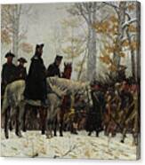 The March To Valley Forge, Dec 19, 1777 Canvas Print