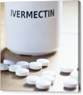 The Medicine Ivermectin, Being Controversially Proposed To Treat Covid-19 In The Pandemic Canvas Print