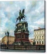 The Monument To Nicholas I, Russia Canvas Print
