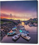 The Morning Sky At Perkins Cove Canvas Print