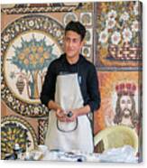 The Mosaic Man, Madaba, Jordan Canvas Print