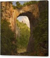 The Natural Bridge By Frederic Edwin Church Canvas Print