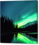 The Northern Lights Over Alaska Canvas Print