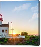 The Old Point Loma Lighthouse At Sunset Canvas Print