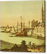 The Port Of Boston Canvas Print