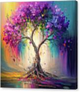 The Rainbow Tree Of Life Canvas Print
