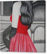 The Red Dress Canvas Print