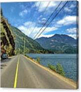The Road Along Harrison Lake Canvas Print