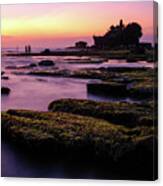 The Temple By The Sea - Tanah Lot Sunset, Bali Canvas Print