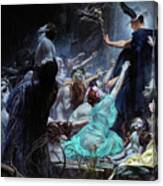 The Souls Of Acheron, 1898 Canvas Print
