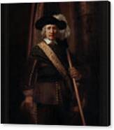 The Standard Bearer By Rembrandt Van Rijn Classical Art Old Masters Reproduction Canvas Print
