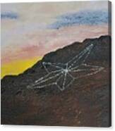 The Star On The Mountain Canvas Print
