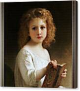 The Story Book By William-adolphe Bouguereau Canvas Print