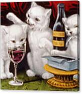 The Three Jolly Kittens Canvas Print