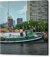 The Tugboat Jupiter At Penns Landing Canvas Print