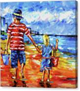 The Two Of Us On The Beach Canvas Print