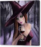 The Wine Witch Canvas Print