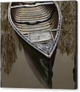 Three Old Canoes Panorama Canvas Print