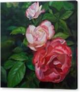 Three Tier Rose Canvas Print
