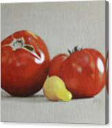 Three Tomatoes Canvas Print
