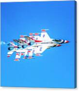 Thunderbirds Echelon Formation Canvas Print