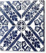 Tiles Mosaic Design Azulejo Portuguese Decorative Art Iv Canvas Print