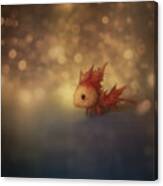 Tiny Sea Dragon Toy Critter Canvas Print