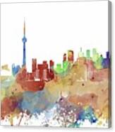 Toronto Ontario Canada Multicolor Skyline Design 247 Canvas Print