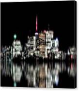 Toronto Skyline Blur Version No 1 Canvas Print