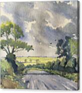 Towards The Wolds From Wykeham Road Canvas Print