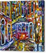 Tram In Lisbon Ii Canvas Print